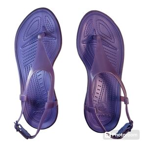 Crocs Sexi T Sandals Style 14975 Womens Size 7 Jelly Sandals Ankle Buckle